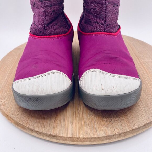 Keen Boots Womens 5 Pink Mesh Mid Calf Stripe Insulted Snow - Picture 3 of 12